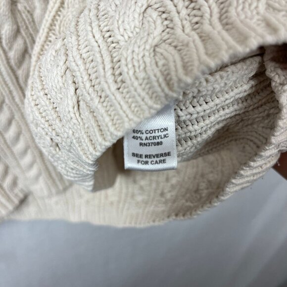 Cato Sleeveless Chunky Cable Knit Sweater Womens 20W Plus‎ Size Shawl Oversized - Picture 5 of 7